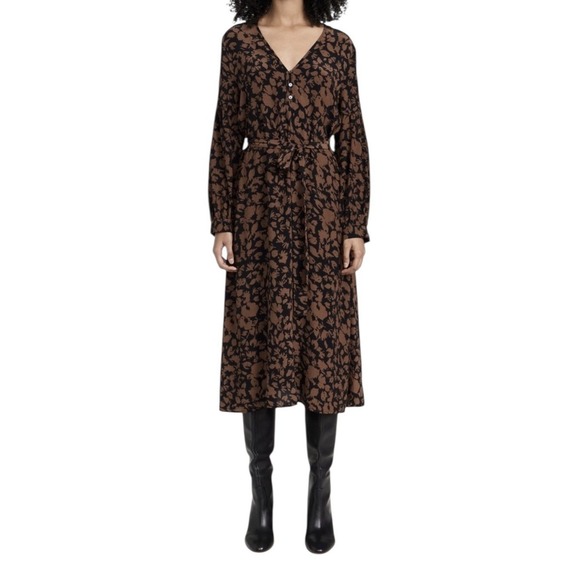 RAILS Fabian Dress Women's Small Long Sleeve Career Formal Cocktail Party Belt - Picture 9 of 12